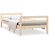 vidaXL Massivholzbett ohne Matratze 80x200 cm Kiefernholz