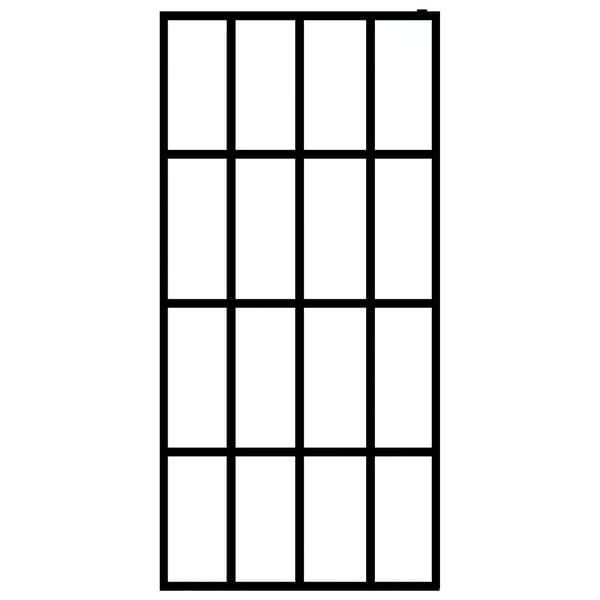 vidaXL Duschwand für Walk-in Dusche Klares Sicherheitsglas 100x195 cm