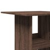 vidaXL Bartisch mit Ablagen Braun Eiche 60x60x102 cm Holzwerkstoff