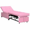 vidaXL Schlafsofa Ausziehbar Rosa 194 x 50 x 82 cm Stoff