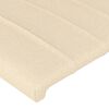 vidaXL Kopfteil mit Ohren Creme 163x16x78/88 cm Stoff