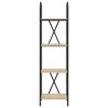 vidaXL B&uuml;cherregal Sonoma-Eiche 40 x 30 x 146 cm Holzwerkstoff