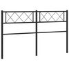 vidaXL Ersatz-Kopfteil Metall Schwarz 120 cm