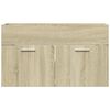 vidaXL Waschbeckenunterschrank Sonoma-Eiche 90x38,5x46 Holzwerkstoff