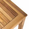 vidaXL Tisch Braun 95 x 45 x 40 cm Massivholz Teak