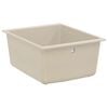 vidaXL Waschbecken Beige 370 x 460 mm 80% Quarz und 20% Harz