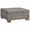 vidaXL Couchtisch GENDT Naturrattan Kubu Grau 67 x 60 x 30 cm