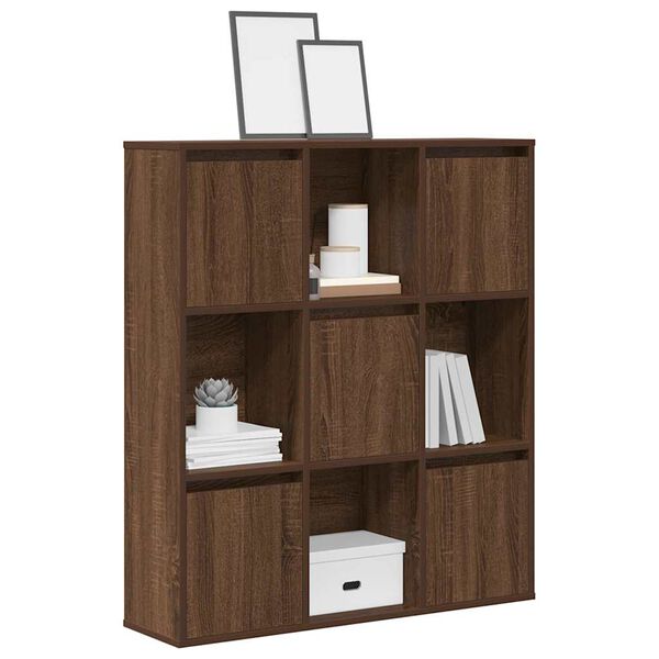 vidaXL Bücherregal Braun Eichen-Optik 89x24x101,5 cm Holzwerkstoff