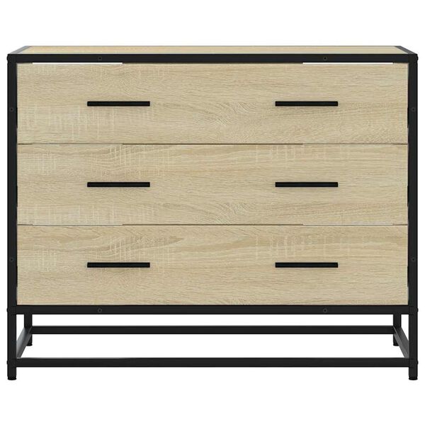 vidaXL Schubladenschrank Sonoma-Eiche 70x41x56 cm Holzwerkstoff