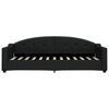 vidaXL Tagesbett Ausziehbar mit Schubladen Schwarz 80x200 cm Stoff