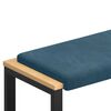 vidaXL Bankkissen Samt (V) Blau Tiefe 35 cm