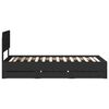 vidaXL Bettrahmen mit Schubladen Schwarz 75 x 190 cm Ingenieurs Holz