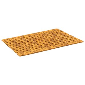 vidaXL Badematten Natur 65 x 100 cm Massivholz Akazie