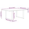 vidaXL Esstisch Hellbraun 180x120x74 cm Massivholz Eiche Rechteckig