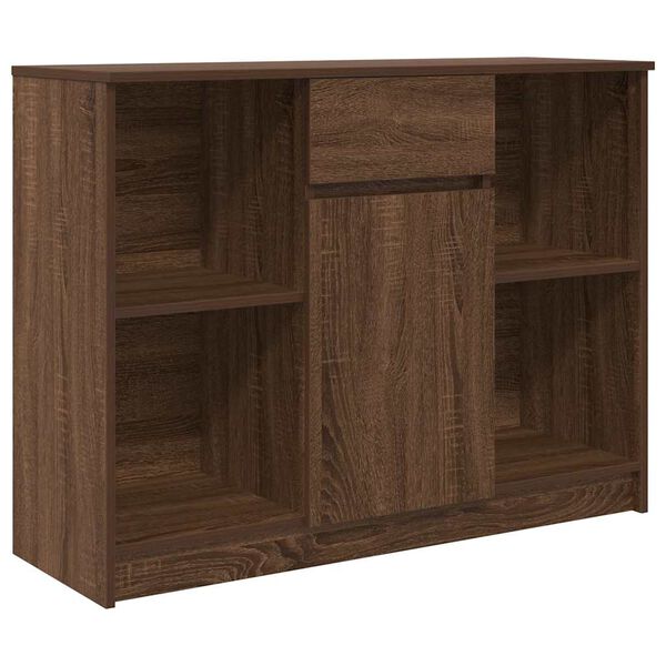 vidaXL Sideboard mit Schublade Braun Eichen-Optik 101x35x76 cm