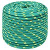 vidaXL Mehrzweck-Allzweckseil 14 mm 100 m Gr&uuml;n PP