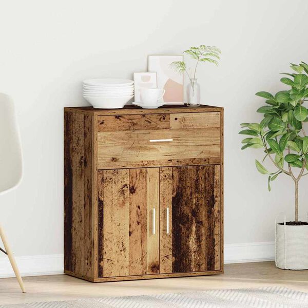 vidaXL Sideboard mit Schubladen Altholz 60 x 31 x 70 cm Holzwerkstoff