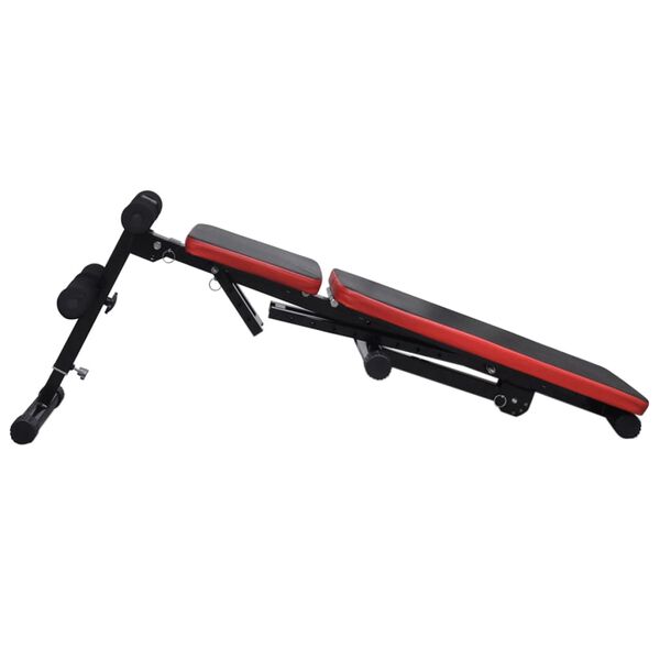 vidaXL Hantelbank Verstellbar mit Langhantel Kurzhantel Set 60,5 kg