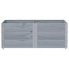 vidaXL Pflanzkasten Grau 150x100 cm Massivholz Kiefer