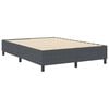 vidaXL Plattformbettgestell Dunkelgrau 140 x 200 cm Cordstoff
