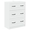 vidaXL Schubladenschrank Wei&szlig; 66 x 34,5 x 87 cm Holzwerkstoff