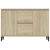 vidaXL Sideboard Sonoma-Eiche 102x35x70 cm Holzwerkstoff