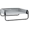 vidaXL Hundebett Hellgrau 57 x 57 x 24 cm Stahl