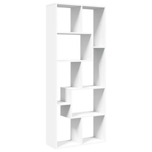 vidaXL Raumteiler-B&uuml;cherregal Wei&szlig; 67x25x161,5 cm Holzwerkstoff