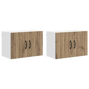 vidaXL Wandschrank LUCCA 2 stk. Artisan-Eiche Holzwerkstoff