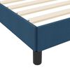 vidaXL Boxspringbett mit Matratze Blau 80 x 200 cm Stoff