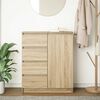 vidaXL Sideboard mit Schubladen Sonoma-Eiche 71x35x84 cm Holzwerkstoff