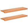 vidaXL Treppenstufen 2 stk. 100 x 25 x 2 cm Lack Massivholz Buche