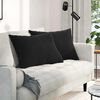 vidaXL Sofakissen 2 St&uuml;ck Schwarz 70 x 50 cm Cordstoff