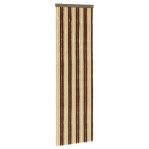 vidaXL Insektenschutzvorhang Chenille Braun und Beige 56 x 185 cm