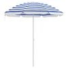 vidaXL Strandparasol Blau und Wei&szlig; 206 x 206 x 212 cm