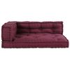 vidaXL Pallet Sofa Kissen Kastanienbraun Stoff