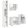 vidaXL Badezimmerm&ouml;bel-Set 4 stk. Hochglanz Wei&szlig; 61 x 35 x 64 cm
