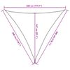vidaXL Sonnensegel 160 g/m&sup2; Wei&szlig; 3x3x3 m HDPE