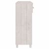 vidaXL Konsolentisch HAMAR Weiß 90x35x90 cm Massivholz Kiefer