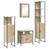 vidaXL Badezimmerm&ouml;bel-Set 4 stk. Sonoma-Eiche 33 x 33 x 185,5 cm