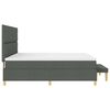 vidaXL Boxspringbett mit Matratze Dunkelgrau 200 x 200 cm Stoff