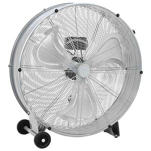 vidaXL Trommelventilator Mit Rad Silber 79 x 37 x 82 cm Aluminium