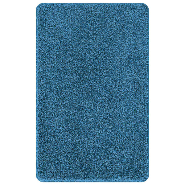 vidaXL Rutschfeste Badmatte Blau 50 x 80 cm PP
