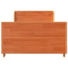 vidaXL Massivholzbett ohne Matratze Wachsbraun 90x200 Kiefernholz