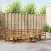 vidaXL Outdoor-Sofagarnitur 7 pcs Natur Massivholz Akazie