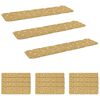 vidaXL Stufenmatten 15 stk. 76 x 20 cm Beige Polyester Rechteckig