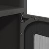 vidaXL Nachttisch Schwarz 36x39x78 cm Kaltgewalzter Stahl