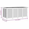 vidaXL Gartenbox 175x80x75 cm Massivholz Akazie