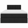 vidaXL Aufbewahrungsbett mit Matratze Schwarz 120 x 200 cm