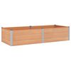 vidaXL Hochbeet Braun 250 x 100 x 54 cm alu.